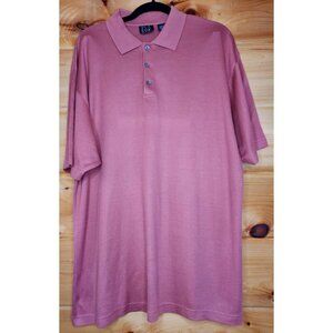 Jos A Bank Signature Men’s Large Silk Blend Dusty Rose Short Sleeve Polo Shirt